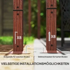 Sale Trädgårdspaviljong, 299x296x232 cm, Naturträ Valvbågar, Spaljéer, Bersåer & Pergolor