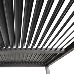 Online TRÄDGÅRDspergola 3x4m justerbart lamelltak ANTRACIT terrass ALUMINIUM Valvbågar, Spaljéer, Bersåer & Pergolor
