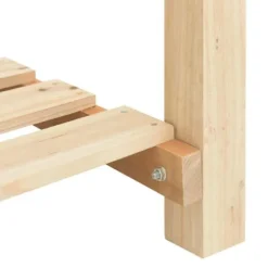 Discount Trädgårdsplanterare med galler i massivt trä | Storlek: 115x59x76 cm | Färg: Furu Planteringsbänkar