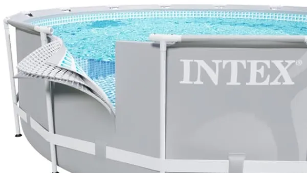 Trädgårdspool i ram 305 x 76 cm 15-i-1 INTEX 26702 + bubbelmaskin GRATIS