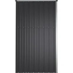 Clearance Trädgårdsskjul av galvaniserat stål för förvaring | Färg: Antracit | Storlek: 161x89x161 cm Skjul, Garage & Carports