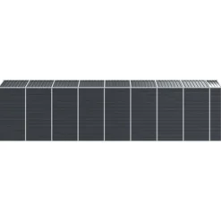 Outlet Trädgårdsskjul av galvaniserat stål - Hållbart och rymligt | Färg: Antracit | Storlek: 191x725x198 cm Skjul, Garage & Carports