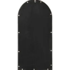 vidaXL Trädgårdsspegel sand 90x45 cm järn för utomhusbruk