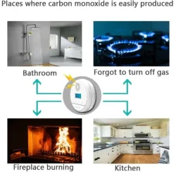 Hot Trådlös kolmonoxiddetektor Rök- & Koloxiddetektorer