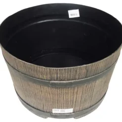 Online Tunnformad vattenuppsamlarbas - NATURE - 50 liter - Brun rotationsgjuten PE Regntunnor
