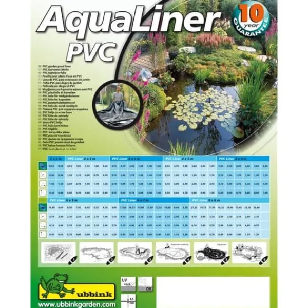 Ubbink AquaLiner dammliner 4 x 5 m PVC 0,5 mm 1331950 403734