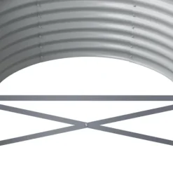 Upphöjd odlingslåda i pulverlackerat stål | Storlek: 512x80x36 cm | Färg: Brun