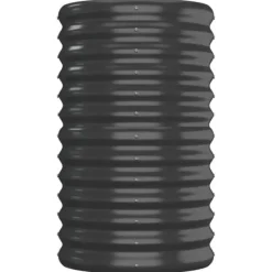 Discount Upphöjd odlingslåda i pulverlackerat stål - Trädgårdsbänk | Färg: Antracit | Storlek: 152x40x68 cm Planteringsbänkar