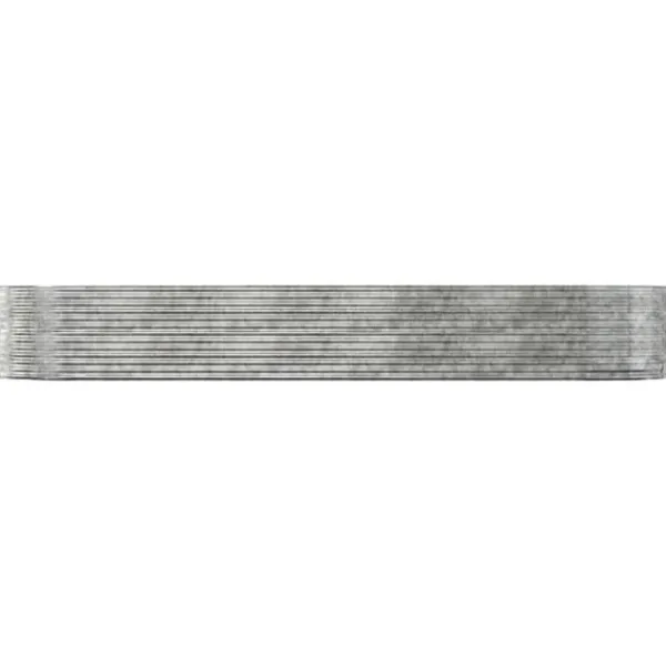 Sale Upphöjd odlingslåda i pulverlackerat stål | Färg: Silver | Storlek: 447x140x68 cm Planteringsbänkar