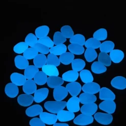 Utomhus självlysande stenar Färgglada fluorescerande självlysande småsten för mörk trädgård Gårdväg Trädgårdsleder 200 / Väska Mörkblå