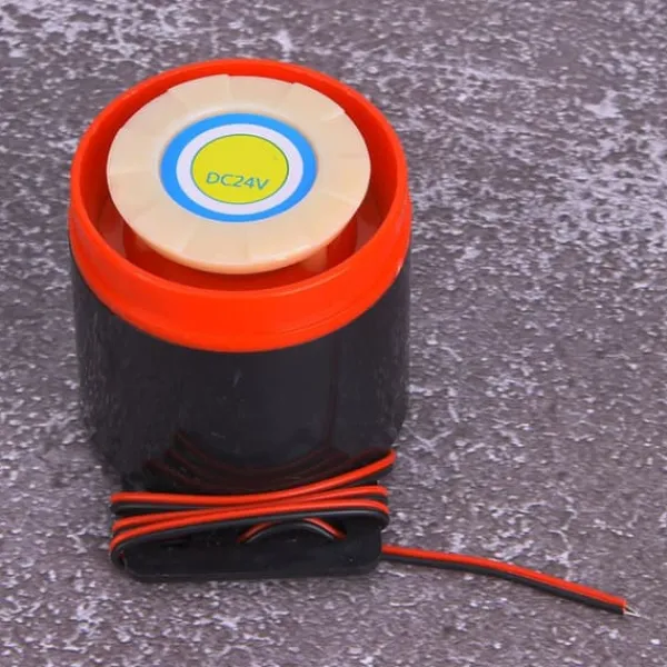 24V 110dB Active Buzzer Alarm Beeper med tråd - DIY Electronics