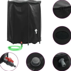 Sale Vattentank med kran vikbar 1250 L PVC Regntunnor