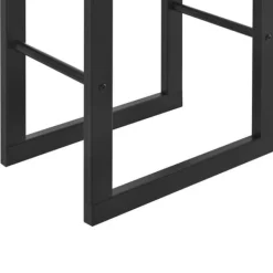 [en.casa] Vedförvaring vedställ 80x150x25cm stål svart