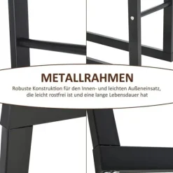 Clearance Vedhållare 40×25×100 cm, stål, upp till 100 kg, svart Tillbehör Till Vedeldade Kaminer & Öppna Spisar