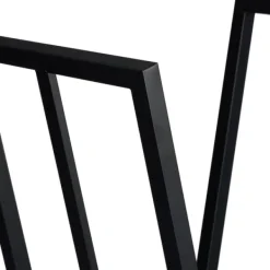 Discount Vedhållare, 55,5x62x35 cm, svart Tillbehör Till Vedeldade Kaminer & Öppna Spisar