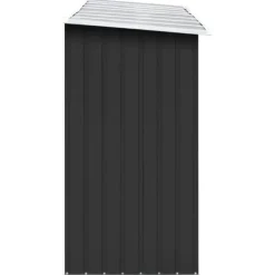 Vedskjul galvaniserat stål 330x84x152 cm antracit - Förvaringsbod För Ved - Vedförvaringsbord - Home & Living