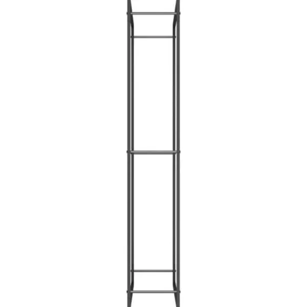 Vedställ & vedkorgar - Living Vedställ matt svart 80x28x154 cm stål