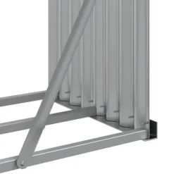 Sale Vedställ i galvaniserat stål - Robust vedförvaring | Storlek: 300x45x100 cm | Färg: Träutseende Tillbehör Till Vedeldade Kaminer & Öppna Spisar