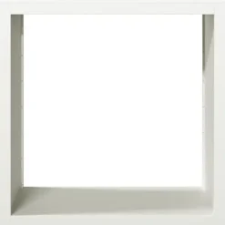 New Vedställ i stål för vedförvaring - Hållbart och väderbeständigt | Storlek: 100x40x100 cm | Färg: Vit Tillbehör Till Vedeldade Kaminer & Öppna Spisar