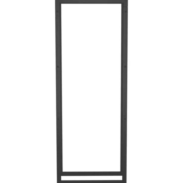 vidaXL Vedställ matt svart 50x28x132 cm stål