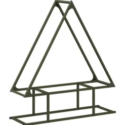 vidaXL Vedställ olivgrön 80x25x90 cm kallvalsat stål