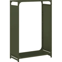 vidaXL Vedställ olivgrön 60x28x90 cm kallvalsat stål