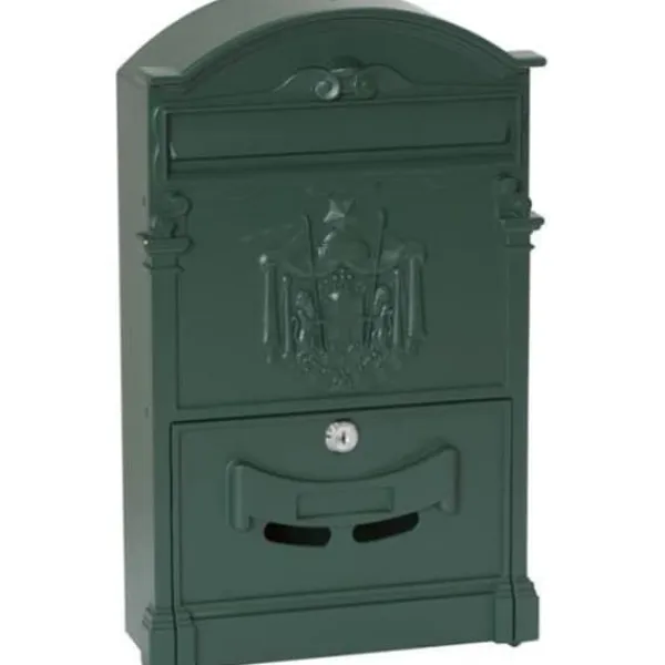 Väggmonterad postlåda - Arregui - D-2151-V - Aluminium - Grön - Storlek M (A4)