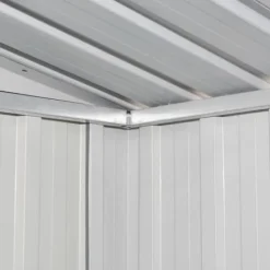 Förvaringsbod brun 204x132x186 cm stål - Förråd & Redskapsbodar Skjul, Garage & Carports