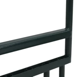 vidaXL Gräsluftare med 5 ihåliga pinnar grönt pulverlackerat stål