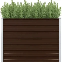 vidaXL Högbädd Blomkruka Krukhållare Växtkruka Planteringslåda Veranda Trädgård Balkong Patio Terrass Gård 45712