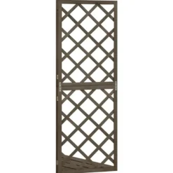 vidaXL Hörnspaljé grå 50x50x145 cm massivt granträ - Bersåer, spaljéer & pergolor