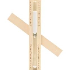 Hot 2-i-1 Bastutermometer & hygrometer sandur set massiv furu Bastu