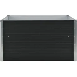 Clearance Jardiniär Växtkärl Blomkruka Blomlåda Grönsaker Örter Veranda Trädgård Patio Utomhus 100x100x45 cm Stål 47024 Planteringsbänkar