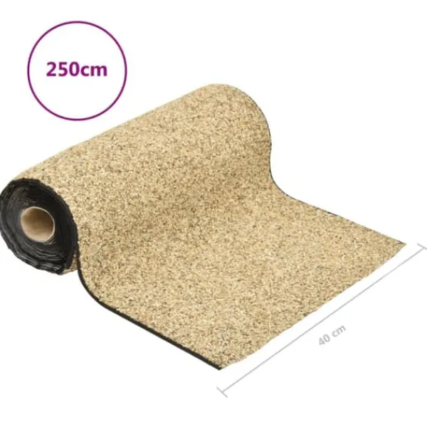 Online Kantmatta naturlig sand 250x40 cm - Tillbehör till fontäner & dammar Fontäner & Dammar