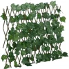 vidaXL Konstväxt druvblad spaljé expanderbar grön 190x60 cm - Staket