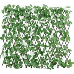 Best Konstväxt murgröna spaljé expanderbar grön 186x30 cm - Staket Valvbågar, Spaljéer, Bersåer & Pergolor