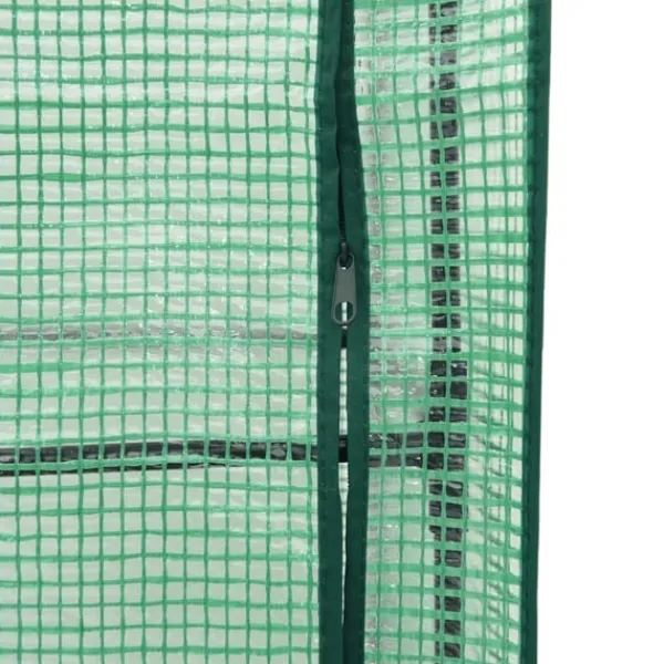 vidaXL Odlingslåda med växthusöverdrag rottinglook 160x40x153 cm