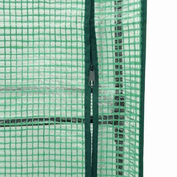 vidaXL Odlingslåda med växthusöverdrag rottinglook 160x40x123 cm