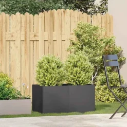 Discount Odlingslåda svart 80x40x40 cm kallvalsat stål Krukor & Växtbehållare