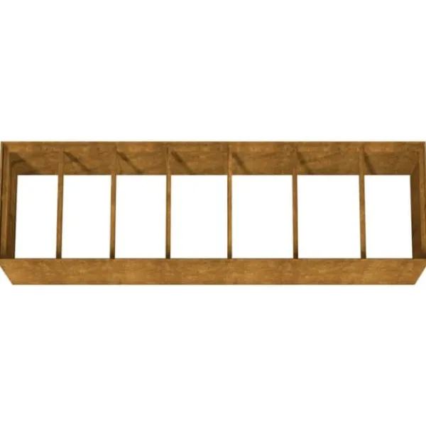 vidaXL Odlingslåda 280x80x80 cm rosttrögt stål - Krukor & odlingslådor