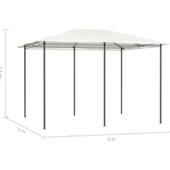 Sale Paviljong 3x4x2,6 m gräddvit 160 g/m² - Partytält & paviljoner Tält & Lusthus