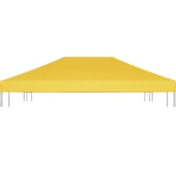 Clearance Paviljongtak 270 g/m² 4x3 m gul - Tak till partytält & lusthus Tält & Lusthus