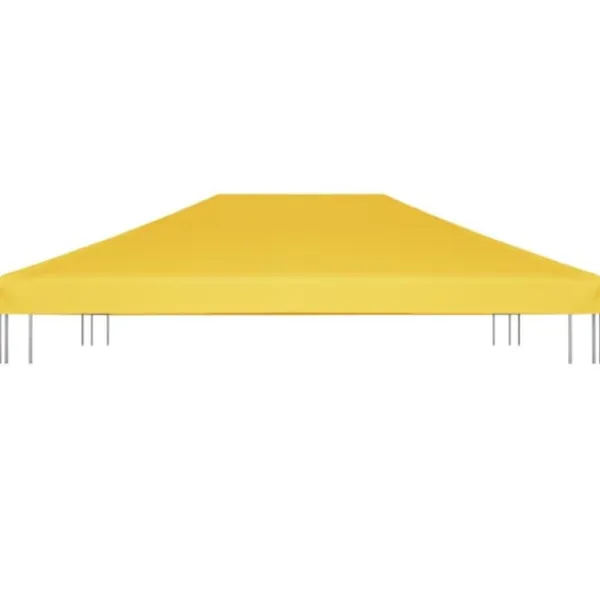 Clearance Paviljongtak 270 g/m² 4x3 m gul - Tak till partytält & lusthus Tält & Lusthus