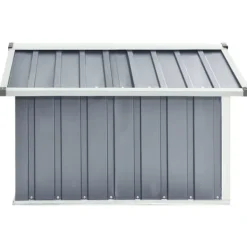 vidaXL Skjul för robotgräsklippare 92x97x63 cm galvaniserat stål grå - Förråd & Redskapsbodar
