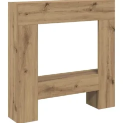 vidaXL Spiselkrans artisan ek 81x18x82 cm konstruerat trä