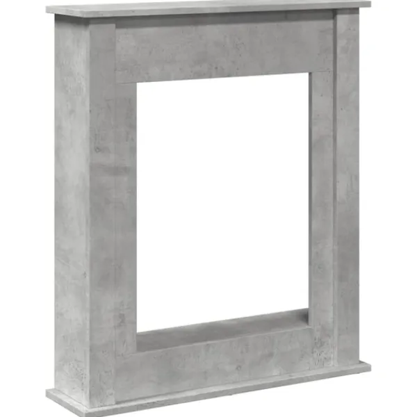Sale Spiselkrans betonggrå 75x20x87,5 cm konstruerat trä Öppna Spisar