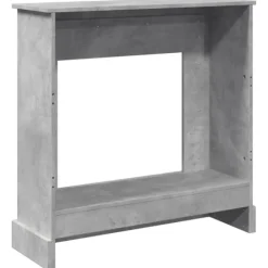New Spiselkrans betonggrå 90x30x90 cm konstruerat trä Öppna Spisar