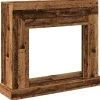 Sale Spiselkrans åldrat trä 100x30x87,5 cm konstruerat trä Öppna Spisar