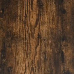 Clearance Spiselkrans rökfärgad ek 100x20x100 cm konstruerat trä Öppna Spisar