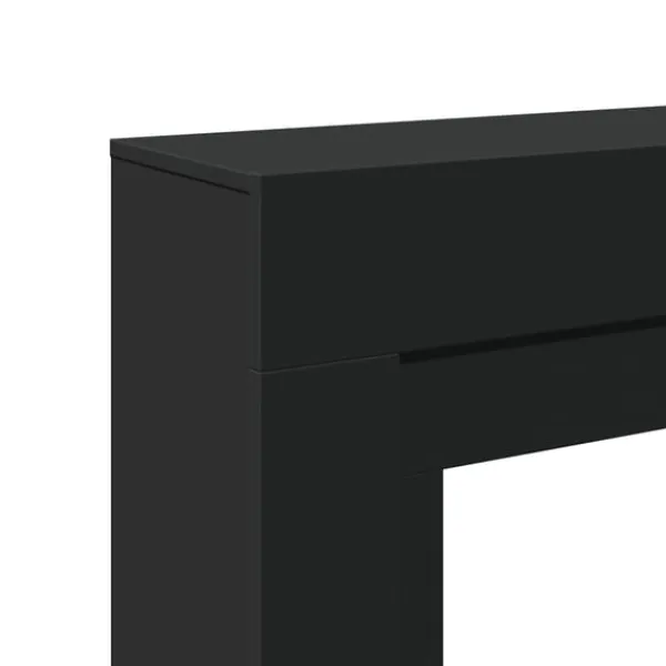 vidaXL Spiselkrans svart 100x30x87,5 cm konstruerat trä